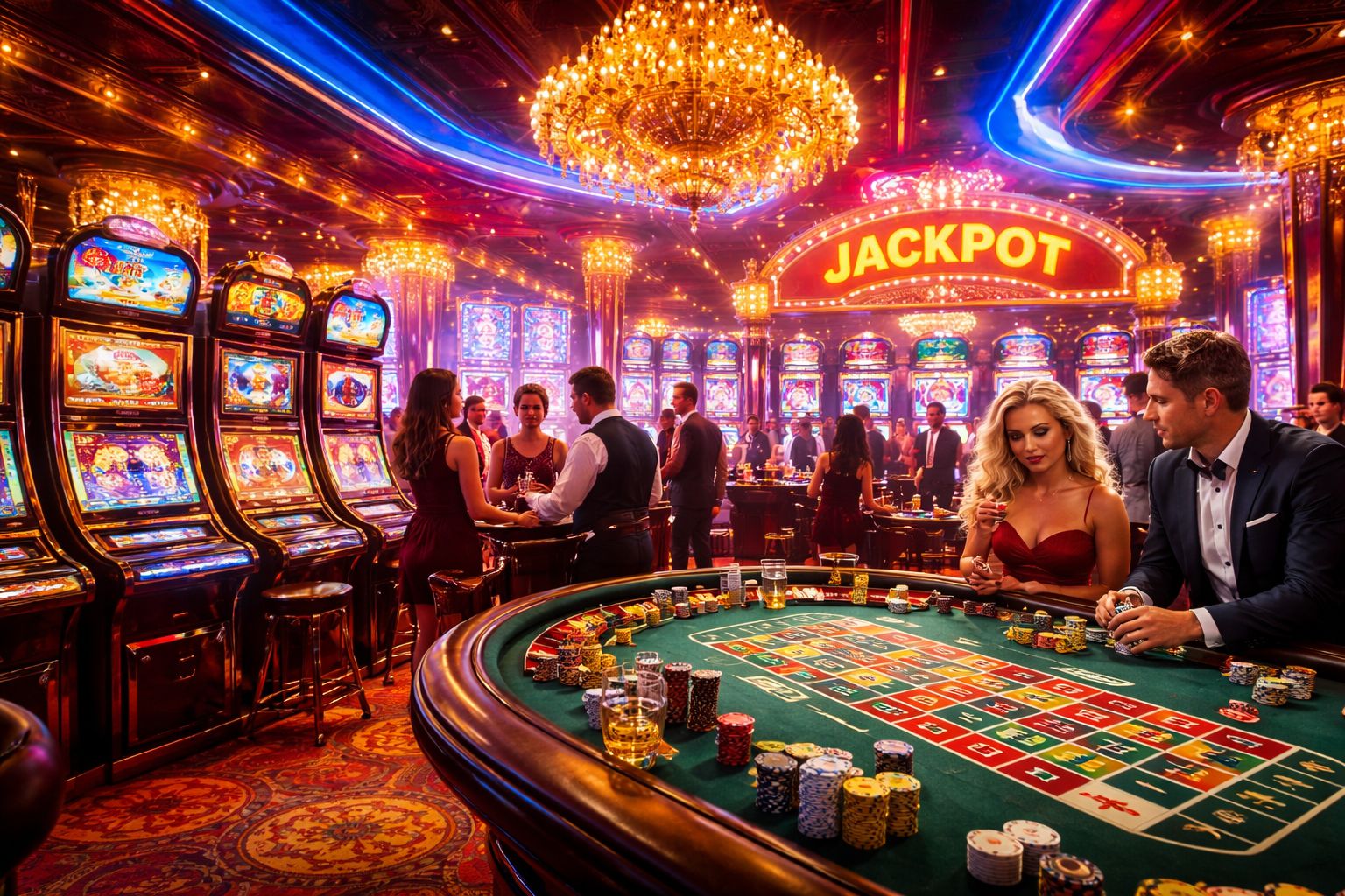 REMI62 Casino Home Banner REMI62 casino lobby banner with colorful gaming atmosphere